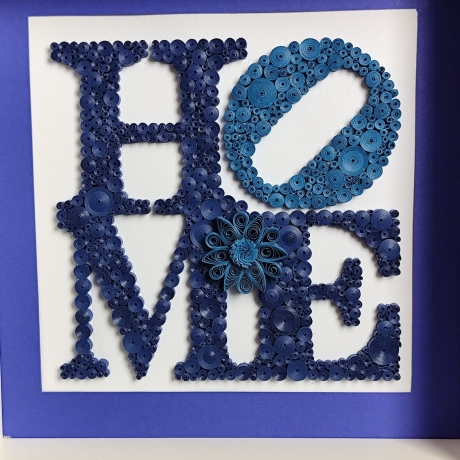 Home - Zuhause - Quilling Technik - Unikat