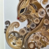 Katze - Katzenbild - Quilling Technik - Unikat