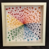 Regenbogen Explosion - Modern- Quilling Technik - Unikat