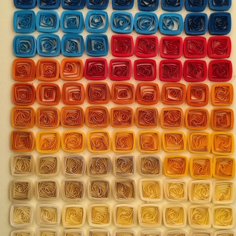 Square, Square, Square - Quilling Technik - Unikat