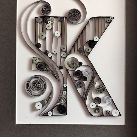 Buchstaben - Typografie von A bis Z - Quilling Technik