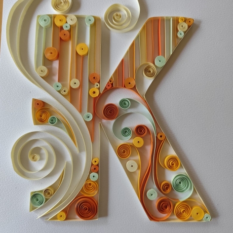 Buchstaben - Typografie von A bis Z - Quilling Technik