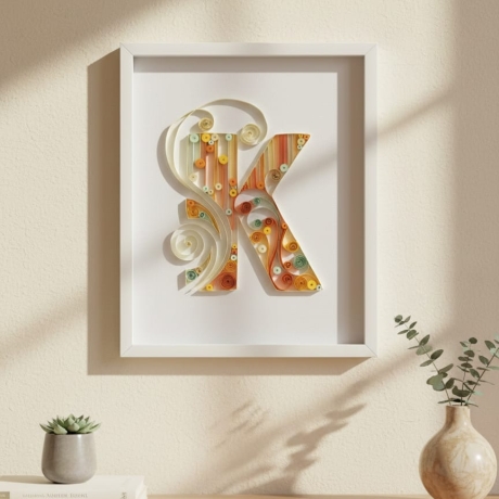 Buchstaben - Typografie von A bis Z - Quilling Technik