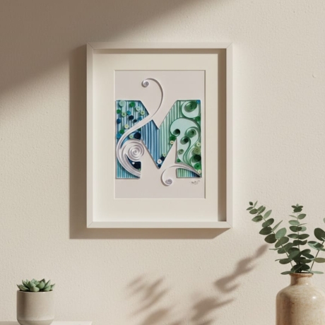 Buchstaben - Typografie von A bis Z - Quilling Technik