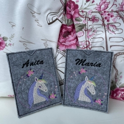 Impfpasshülle in 3 Größen + Impfpasshülle Einhorn Aurelia