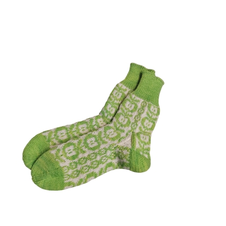 grüne Apfelsocken in Gr. 40