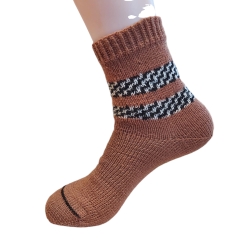 braune Hybrid-Designersocken in Gr. 39