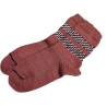 braune Hybrid-Designersocken in Gr. 39