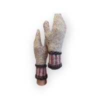 superwarme Fäustlinge / Handschuhe Gr. S/M grau