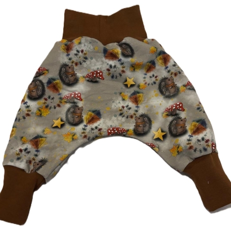 Pumphose Lange Hose Baby Babyhose Babykleidung Igel 74