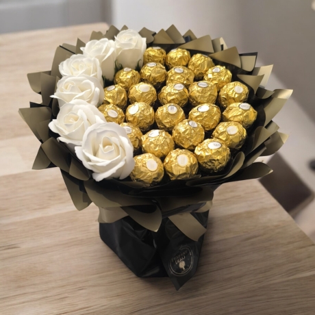 Essbarer Blumenstrauß- Geschenk für Frauen und Männer