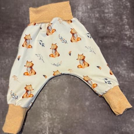 Pumphose Lange Hose Kind Kleinkind Mitwachshose Fuchs 86