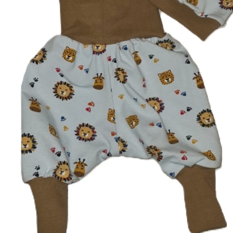 Pumphose Lange Hose Babyhose Mitwachshose 50 56 62 Tiere Zoo