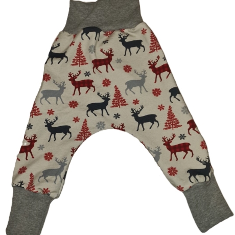 Pumphose Lange Hose Kind Kleinkind Jogger Batik Blau 92 98