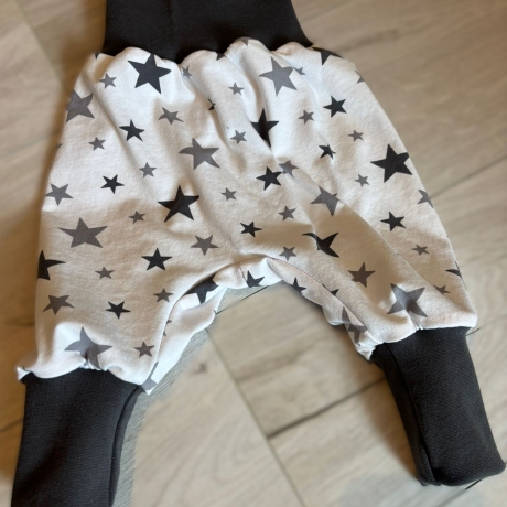 Pumphose Lange Hose Babyhose Mitwachshose 62 68 Winter Sterne
