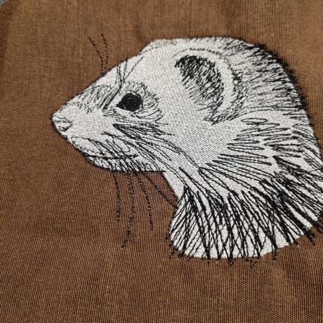 DreamEmbroid Frettchen Scribble Stickdatei