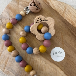 Schnullerkette personalisiert | Greifring mit Name | SETpreis