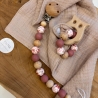 Schnullerkette | Greifling mit Musselintuch | Schmusetuch | SET 