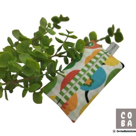 Retro Apfel Taschentüchertasche Vintage Tatüta Hülle Baumwolle