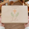 Personalisierte Erinnerungskiste zur Kommunion Taufe Konfirmation