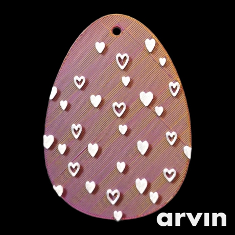 Osterei Anhänger Herz