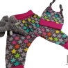 Geschenk zur Geburt Babyset Regenbogen Sterne Hose & Mütze 62/68