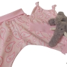 Geschenk zur Geburt Babyset Paisly rosa  Hose & Mütze 62/68