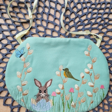 Bestickte Tasche - Unikat - Handmade