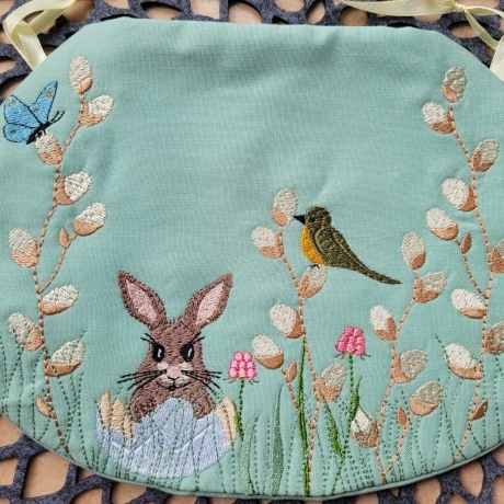 Bestickte Tasche - Unikat - Handmade