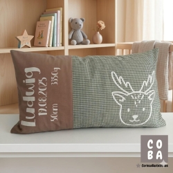 Kissen Namen Hirsch Geburtsgeschenk Taufgeschenk