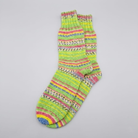 Stricksocken Gr. 45 handgestrickt Wollsocken Schurwolle/Polyamid