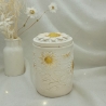 Dose mit Sonnenblumen und goldenen Akzenten