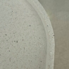 Breite weiße Schmuckablage mit Glitzerpartikeln