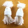 Weihnachtswichtel Gnome 2er Set in weiß handgemacht von Hobbyhaus