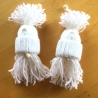 Weihnachtswichtel Gnome 2er Set in weiß handgemacht von Hobbyhaus