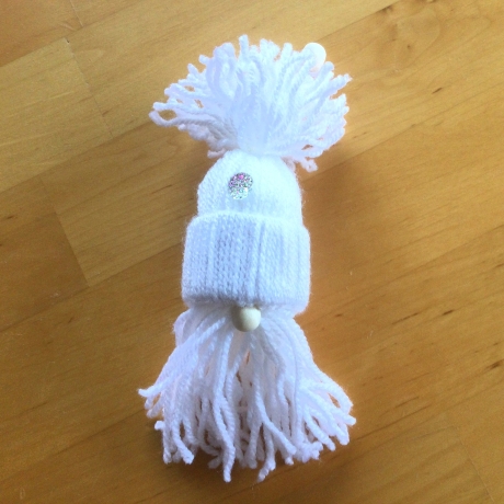 Weihnachtswichtel Gnome 2er Set in weiß handgemacht von Hobbyhaus