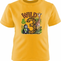 Kinder Kurzarm T-Shirt bedruckt mit WILD 3