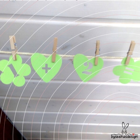 Wimpel Zahlen Plotterdatei SVG DXF 