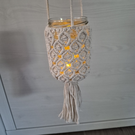 Makramee Windlicht 10 (Windlichter)