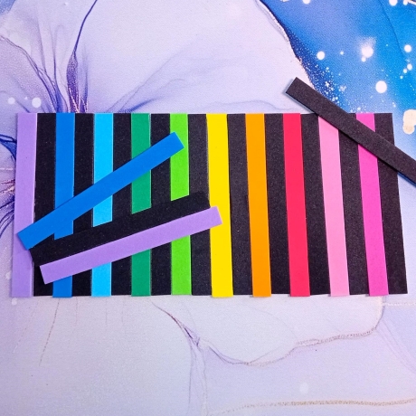 Windspiel basteln Kinder-Bastelset, 3x Regenbogen Wind-Mobile 