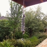 Windspiel gehäkelt Windspirale Windspinner Grün-Weiß 75cm Garten