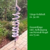 Windspiel gehäkelt Windspirale Windspinner Grün-Weiß 75cm Garten