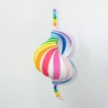Windspiel basteln Kinder-Bastelset, 3x Regenbogen Wind-Mobile 