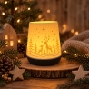 LED Windlicht Hirsch & Rehkitz – Winterwald Weihnachtsdeko