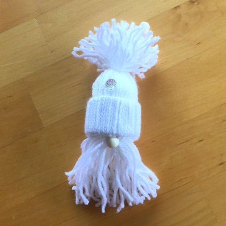 Weihnachtswichtel Gnome 2er Set in weiß handgemacht von Hobbyhaus