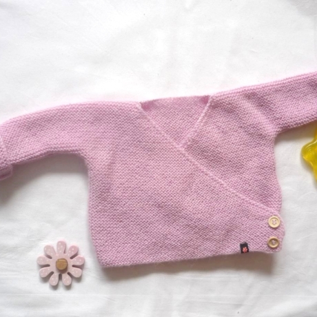 Wickeljacke Baby Rosa in Größe 62/68