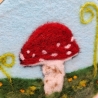 Wollbild Fliegenpilz