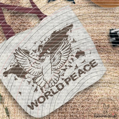 World Peace Plotterdatei SVG DXF