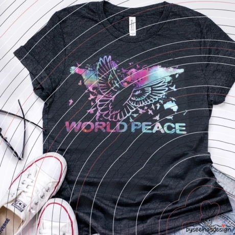 World Peace Plotterdatei SVG DXF
