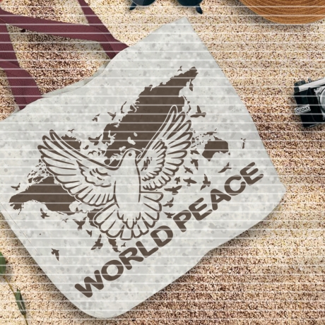 World Peace Plotterdatei SVG DXF FCM